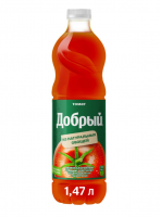 Нектар Добрый томат с сахаром и солью, 1.47л