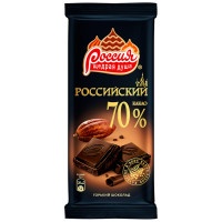 Шоколад Российский горький 70%, 90г