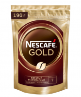 Кофе Nescafe Gold растворимый, 190г