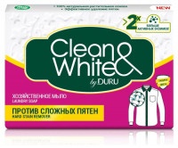 Мыло Duru Хозяйственное Clean and White против пятен, 125 гр