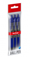 Ручки шариковые автоматические Berlingo Classico синие 0.7мм, 3шт