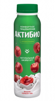 Йогурт питьевой Актибио вишня-семена чиа 1.5%, 260г