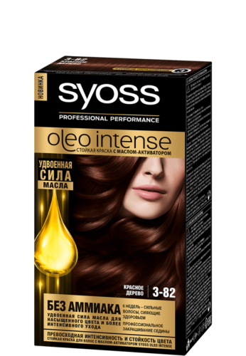 Краска для волос Syoss Oleo Intense тон 3-82 Красное дерево, 50 мл