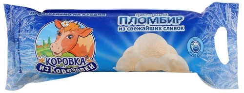 Мороженое Коровка из Кореновки пломбир 15%, 1кг