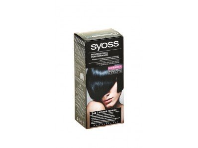 Крем-краска для волос SYOSS 1-4 иссиня-черный, 50мл