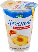 Продукт йогуртный Campina Нежный с соком персика 1,2%, 320 гр