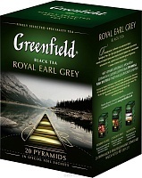 Чай Greenfield Royal Earl Grey черный чай в пирамидках 20шт