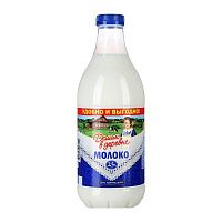 Молоко Домик в деревне пастеризованное 2,5%, 1,4л