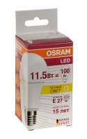 Лампа Osram LED светодиодная теплый свет 11,5W, A100, E27