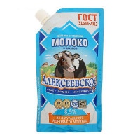 Сгущенное молоко Алексеевское дой пак, 8,5% 270г
