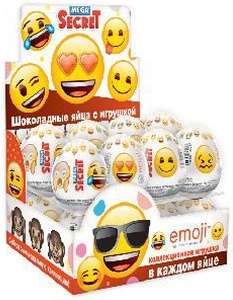 Яйцо шоколадное Emoji с игрушкой 20г