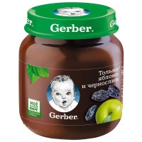 Пюре Gerber яблоко-чернослив с 5 месяцев, 130г