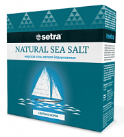 Соль Setra морская йодированная мелкая 500г