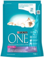 Сухой корм для кошек Purina One для красивой шерсти и контроля образования волосяных комков 750г