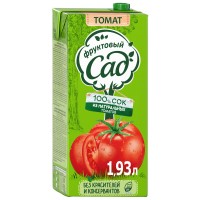 Сок Фруктовый сад томатный с сахаром и солью 1,93л