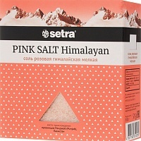 Соль Setra Гималайская розовая, мелкая, 500г