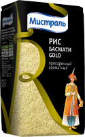 Рис Мистраль Басмати Gold пропаренный 500г