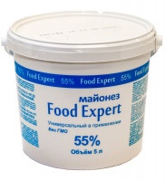 Майонез ЕЖК Food Expert 55%, 5л