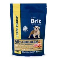 Корм сухой Brit Premium by Nature Junior для молодых собак мелких пород с курицей, 1кг