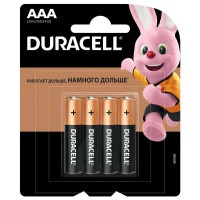 Батарейки Duracell Basic мизинчиковые ААA LR03 4шт