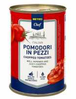 Томаты резаные METRO Chef в томатном соусе, 400г