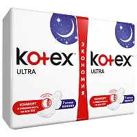 Прокладки гигиенические Kotex Ultra Ночные, 14 шт.