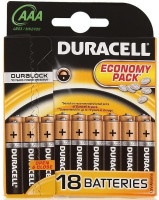 Батарейки Duracell Basic AAA LR03 щелочные 18шт