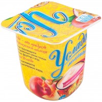 Продукт йогуртный Ehrmann Услада Персик, маракуйя с соком 1,2% без змж 95г