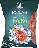 Креветки Polar варено-мороженые 60/80, 2кг