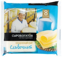 Сыр Сыробогатов плавленый сливочный 45%, 130г