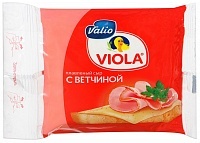 Сыр Valio Viola плавленый с ветчиной в ломтиках 45% 140г