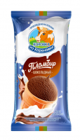 Мороженое Коровка из Кореновки Пломбир шоколадный вафельный стаканчик, 100г