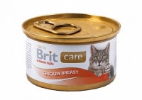 Консервированный корм для кошек Brit Care cat Chicken breast с куриной грудкой 80г