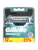 Кассеты Gillette Mach3 для бритвенного станка, 12 шт