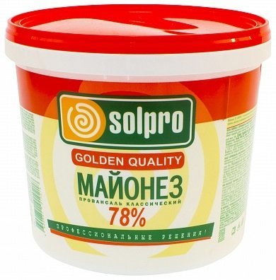 Майонез Solpro 78%, 3л