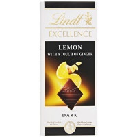 Шоколад темный Lindt Excellence лимон и имбирь 100г