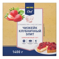 METRO Chef Чизкейк клубничный Элитный замороженный 12 порций, 1.4кг