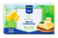 Масло Metro chef Традиционное сливочное 82,5%, 450г