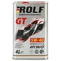 Масло моторное Rolf GT SAE 5w-40 api sn/cf синтетическое 4л
