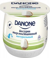 Йогурт Danone термостатный натуральный 4%, 160г