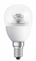 Лампа Osram LED светодиодная прозрачная теплый свет 5,4W, P40, E14