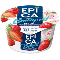 Йогурт Epica Bouquet клубника-роза 4,8% 130г