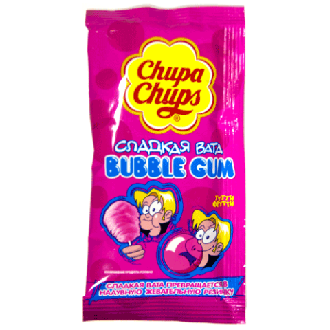 Сладкая вата Чупа Чупс Bubble Gum со вкусом тутти-фрутти. 