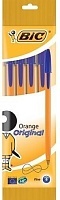 Ручка Bic Orange шариковая синяя 4шт
