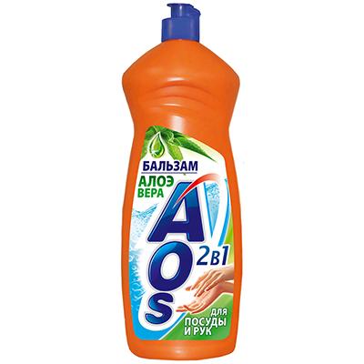 Жидкость для мытья посуды AOS алоэ-вера 1л