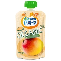 Пюре ФрутоНяня Organic с манго без сахара с 4 месяцев 90 г
