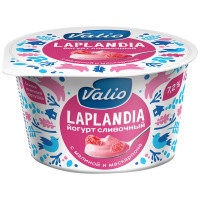Йогурт Valio сливочный Laplandia с малиной и сыром Маскарпоне 7.2% 180г