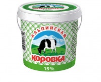 Продукт молокосодержащий Альпийская коровка 15%, 900 гр