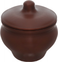 Горшочек для запекания Борисовская керамика "Мечта хозяйки", цвет: коричневый, 350 мл