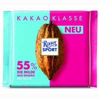 Шоколад Ritter Sport молочный 55% какао 100г